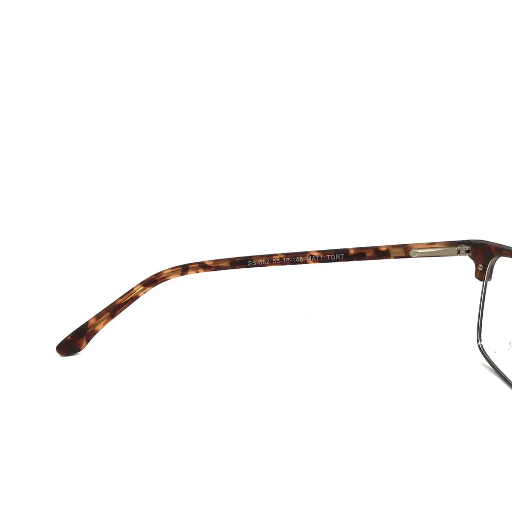 Success Eyeglasses Frames SS-502 MATT TORT Matte Tortoise Rectangle 53-18-145